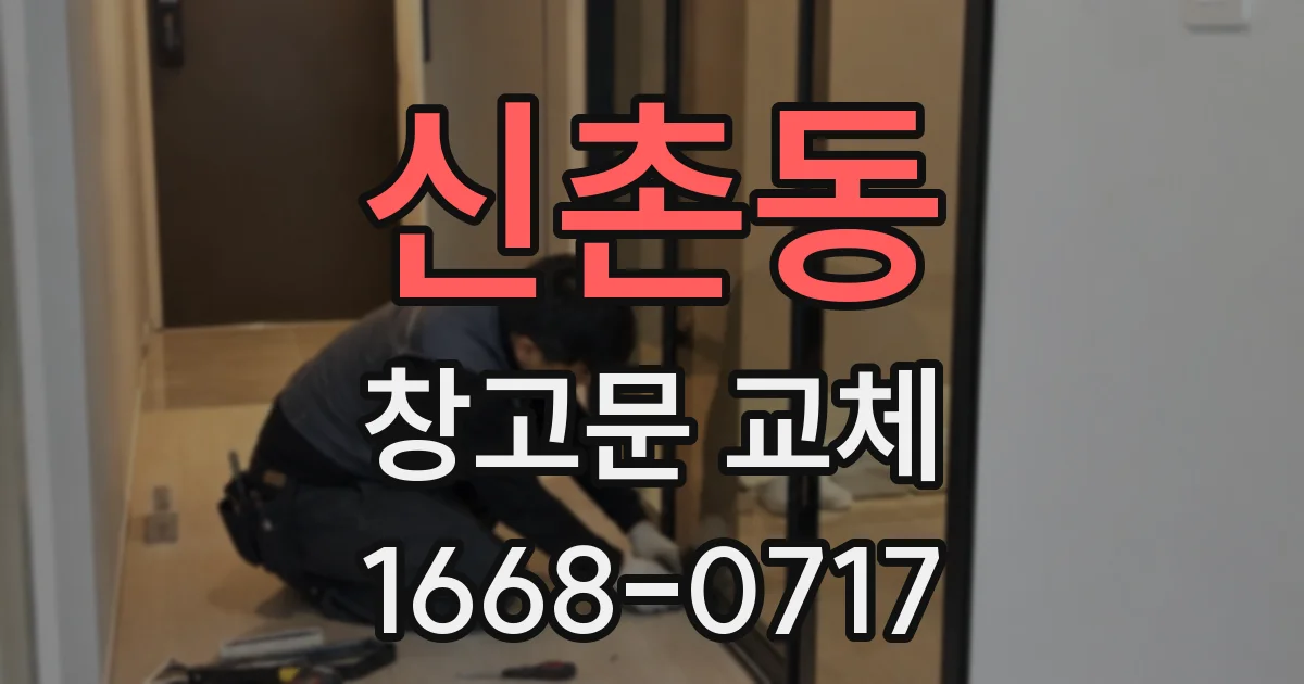 신촌동 창고문 교체