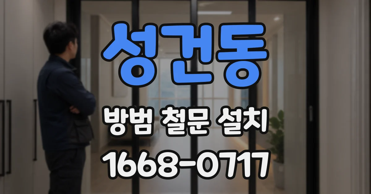성건동 방범 철문 설치