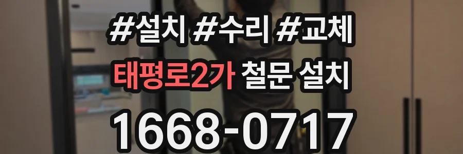 태평로2가 철문 설치