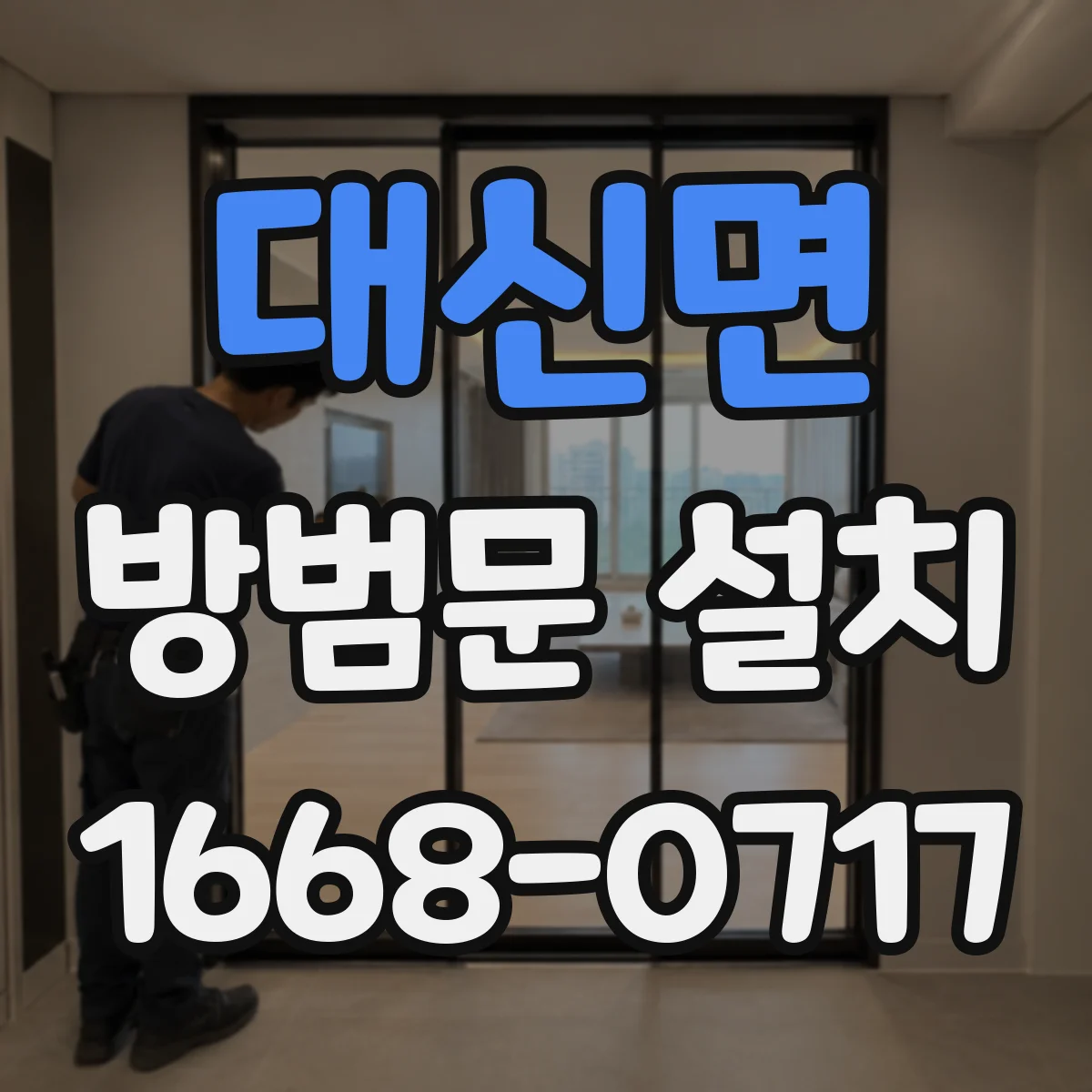 대신면 방범문 설치