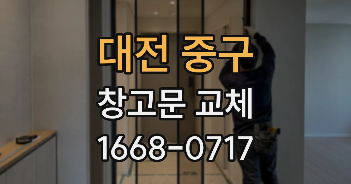 대전 중구 창고문 교체
