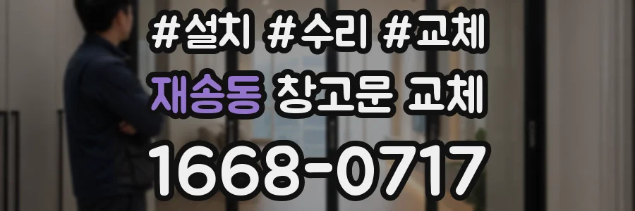 재송동 창고문 교체
