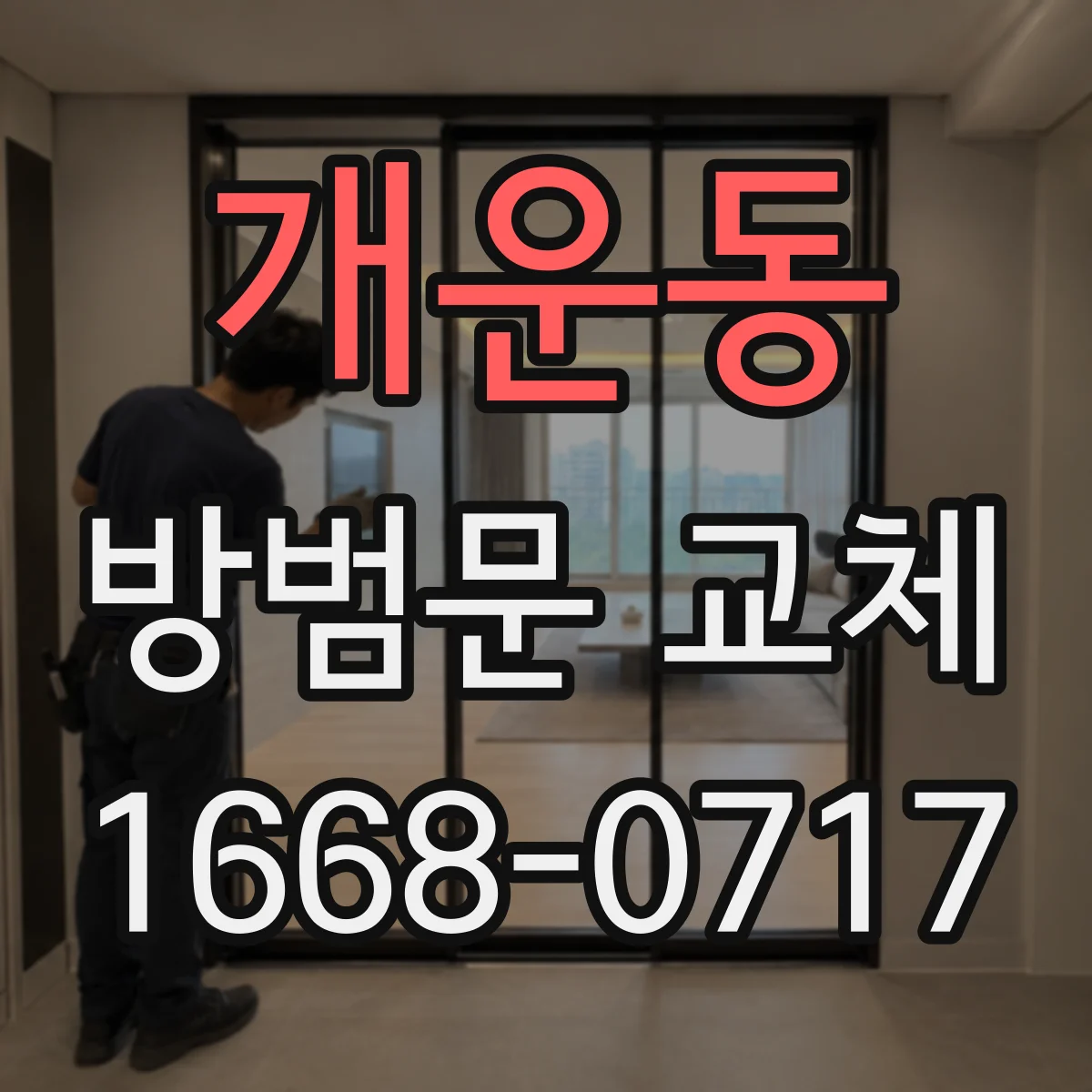 개운동 방범문 교체