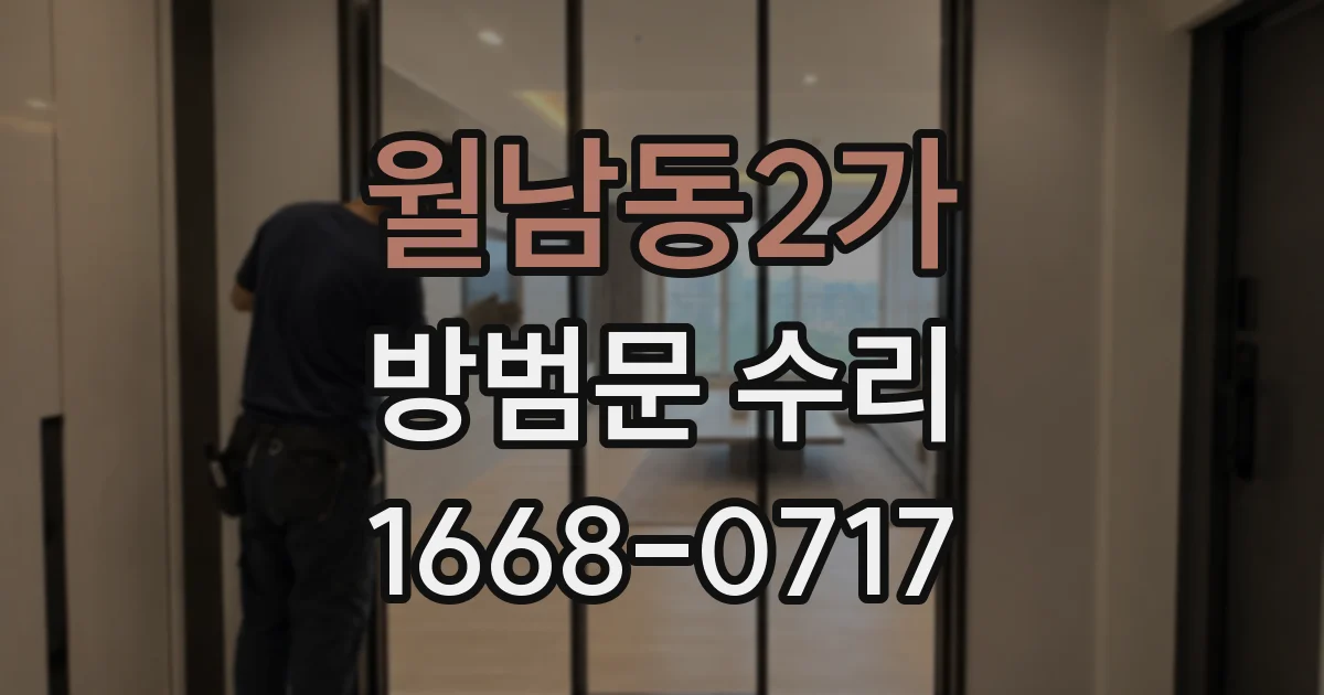 월남동2가 방범문 수리