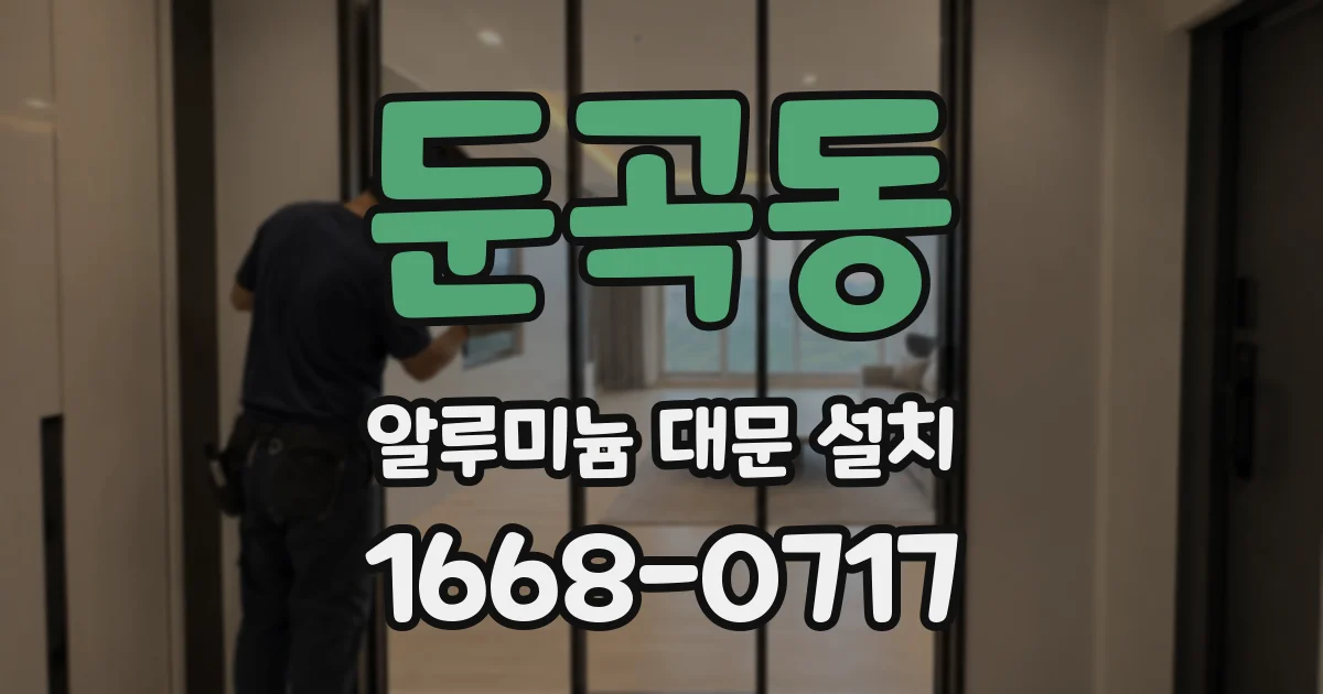 둔곡동 알루미늄 대문 설치
