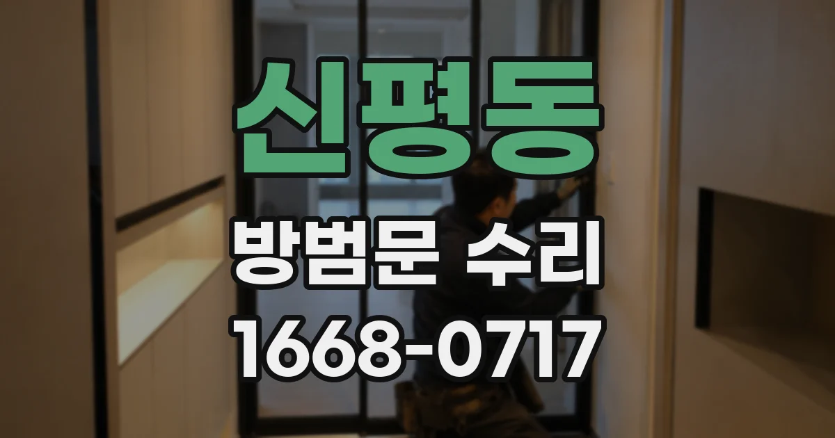 신평동 방범문 수리