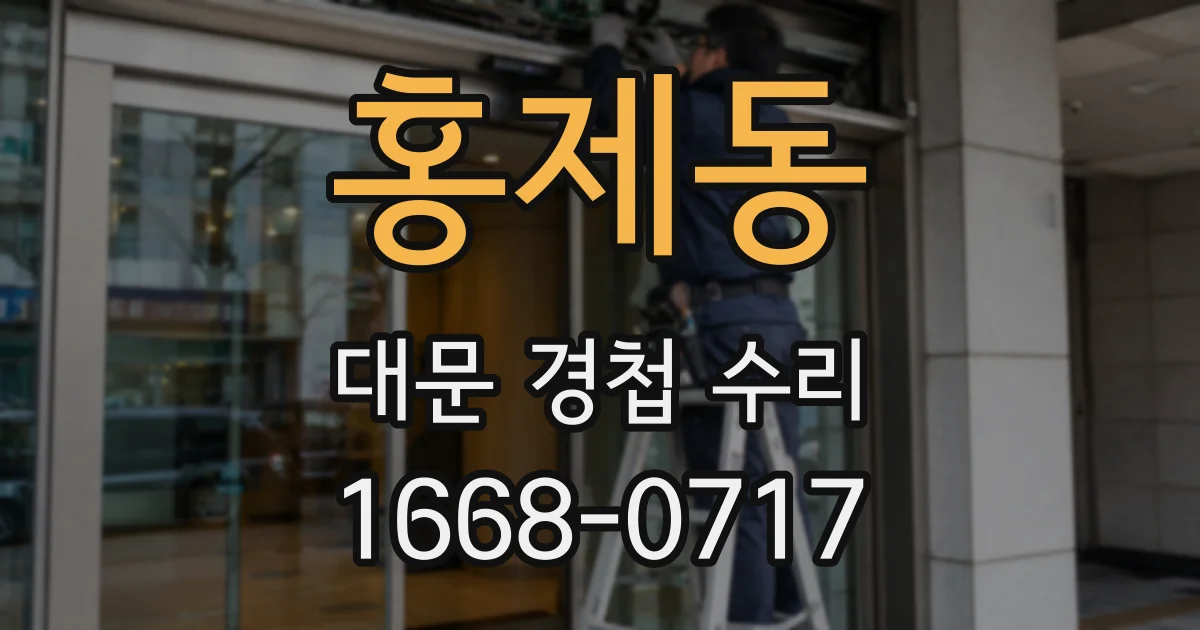 홍제동 대문 경첩 수리