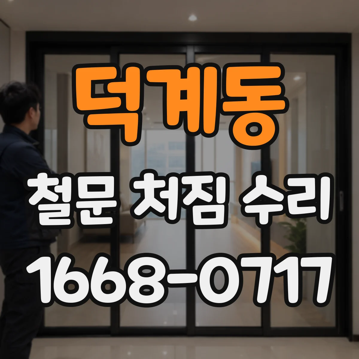덕계동 철문 처짐 수리
