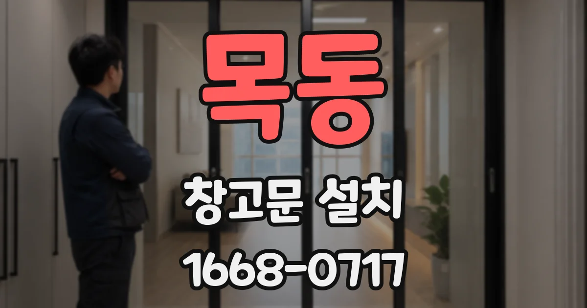 목동 창고문 설치