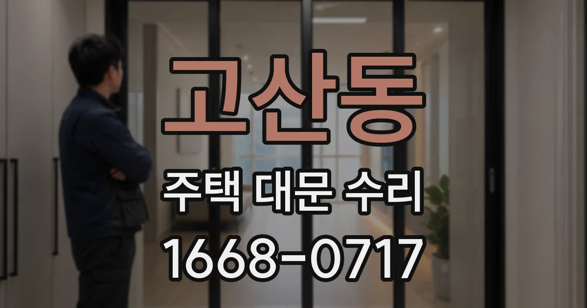 고산동 주택 대문 수리