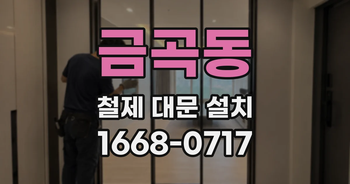 금곡동 철제 대문 설치