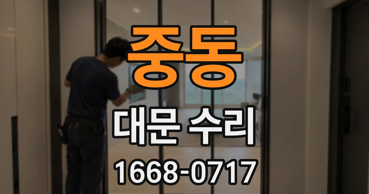 중동 대문 수리