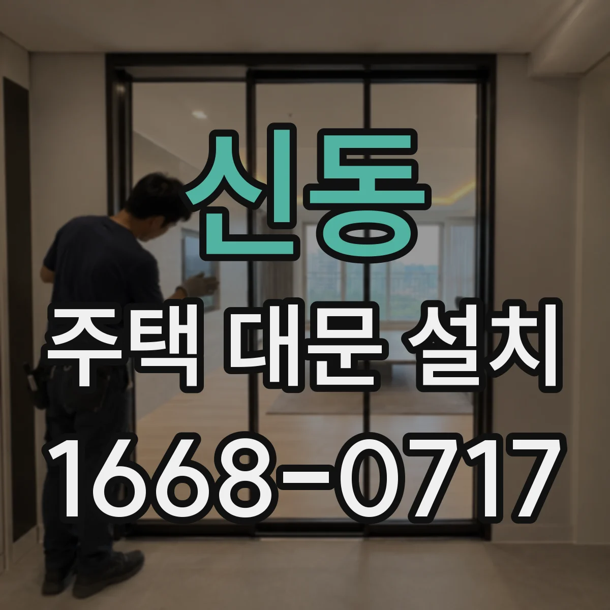 신동 주택 대문 설치