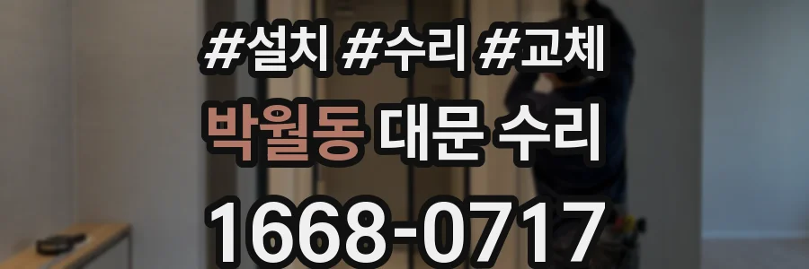 박월동 대문 수리