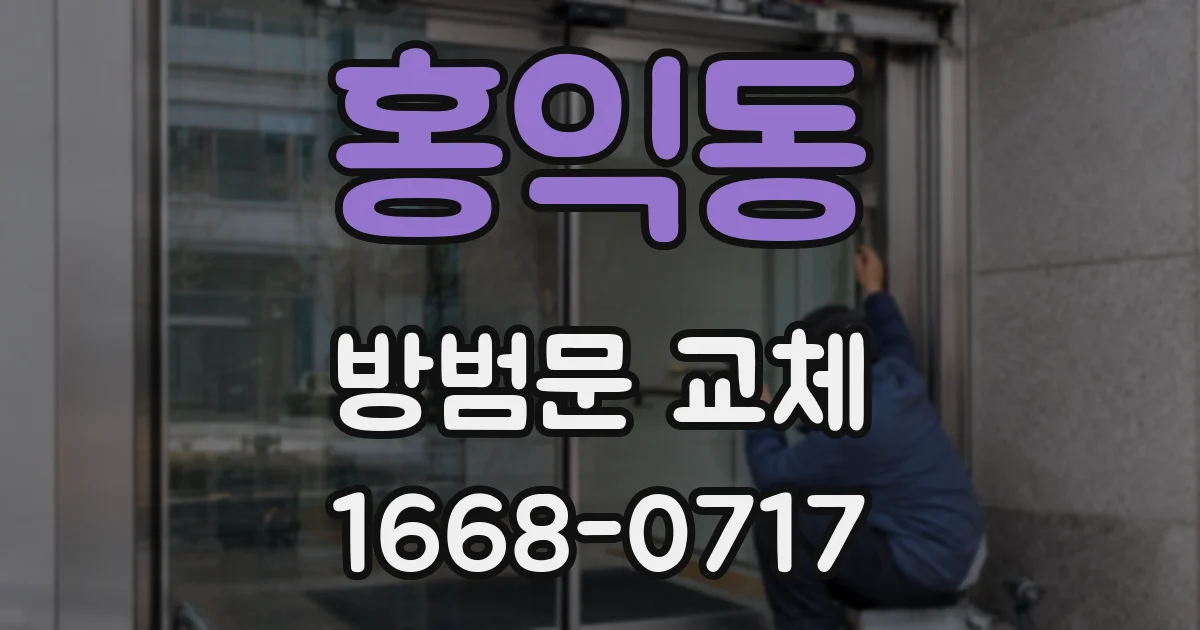 홍익동 방범문 교체
