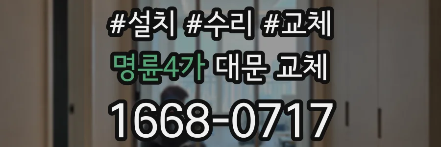 명륜4가 대문 교체