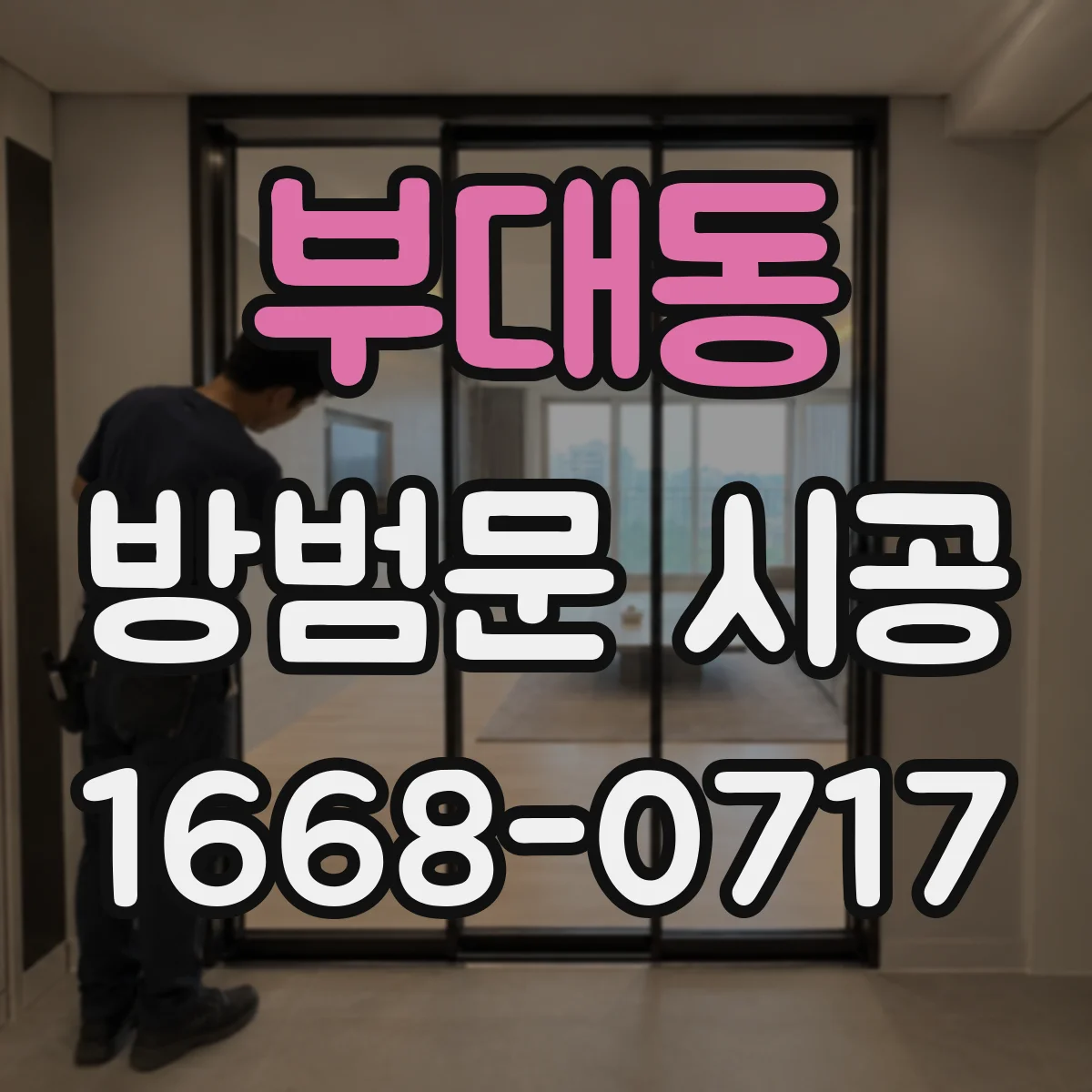 부대동 방범문 시공