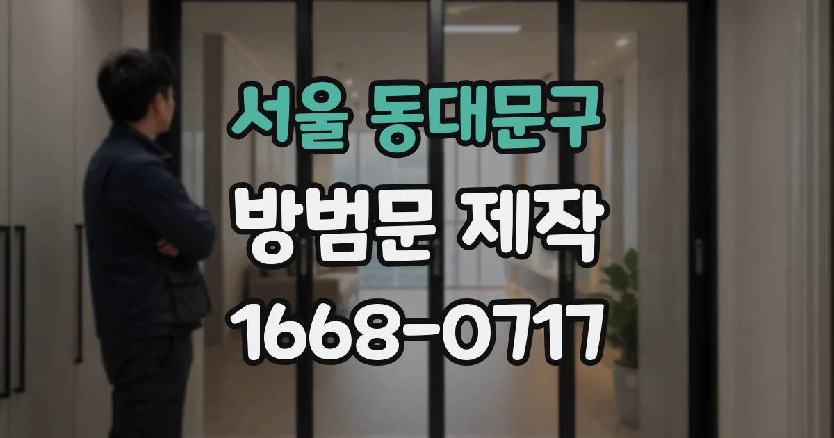 서울 동대문구 방범문 제작