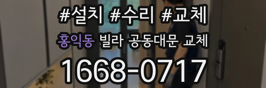 홍익동 빌라 공동대문 교체
