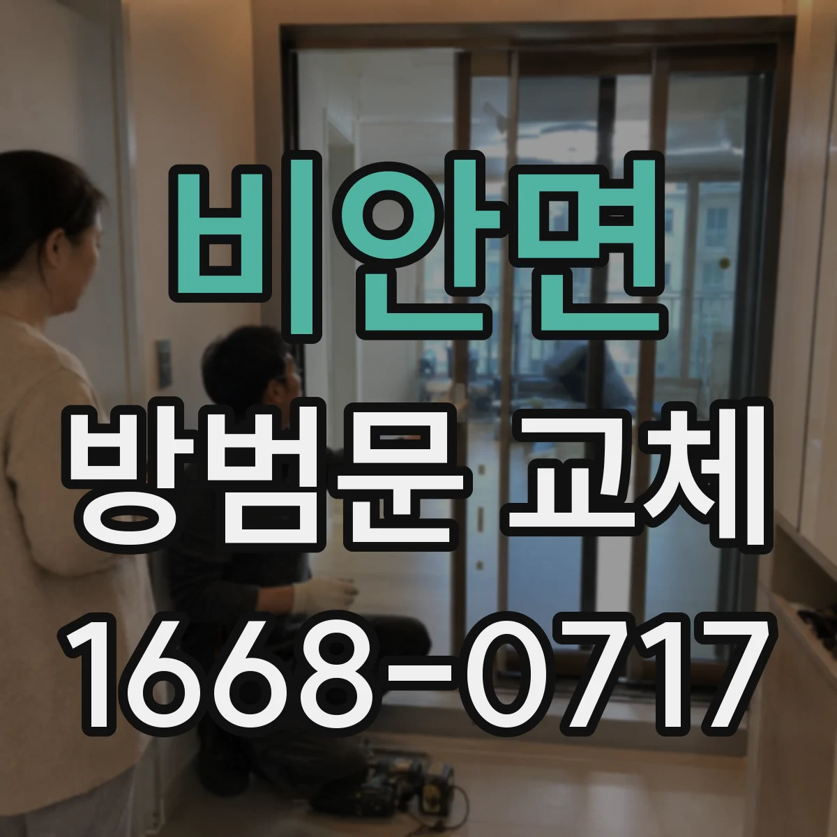 비안면 방범문 교체