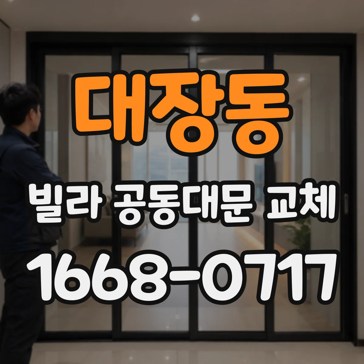 대장동 빌라 공동대문 교체