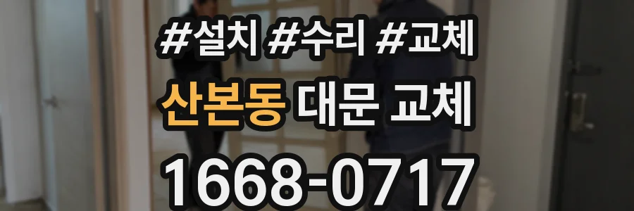 산본동 대문 교체