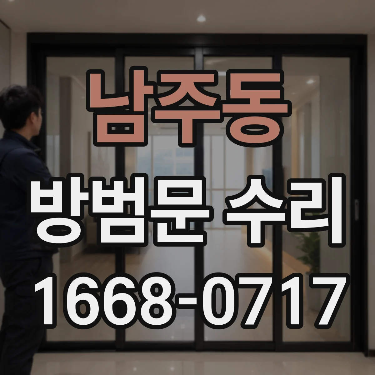 남주동 방범문 수리