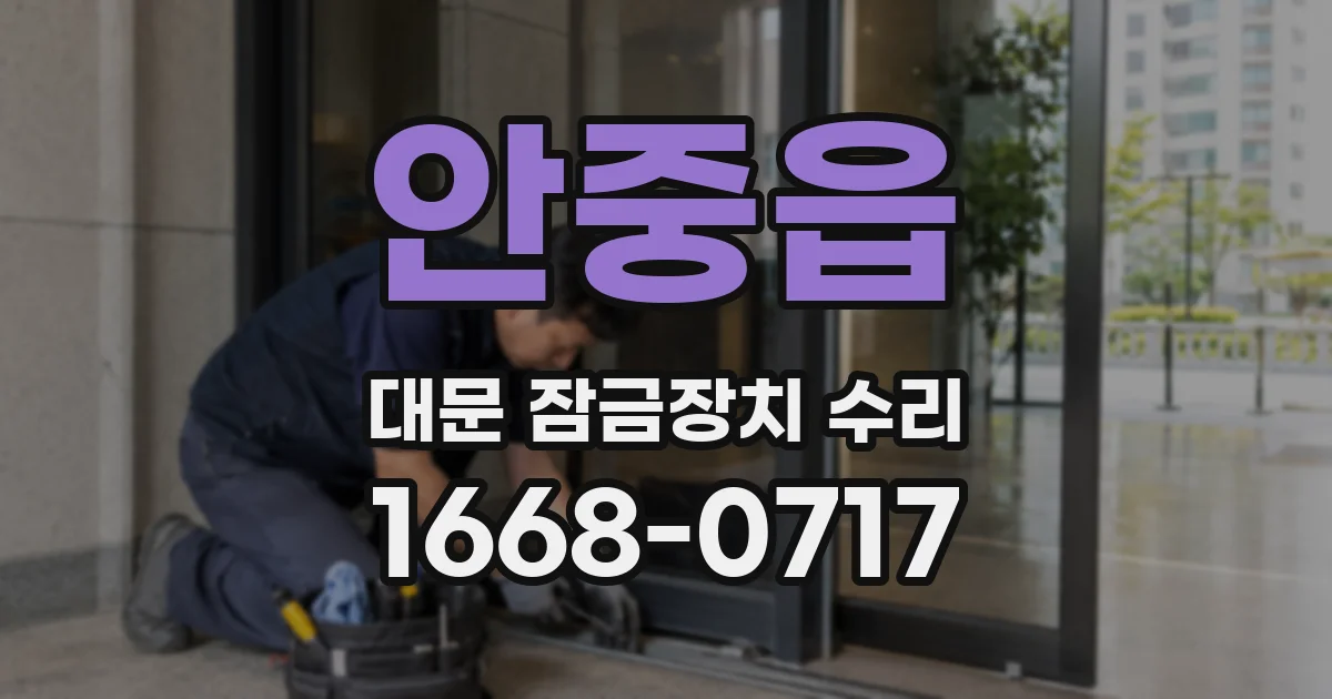 안중읍 대문 잠금장치 수리