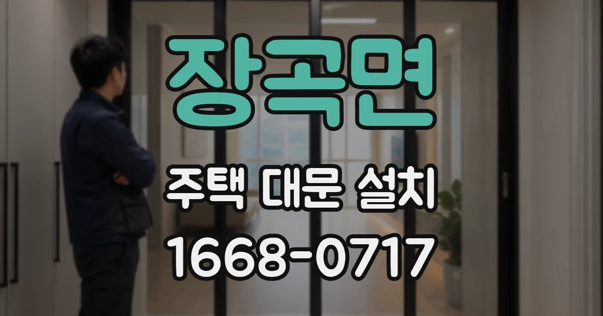 장곡면 주택 대문 설치