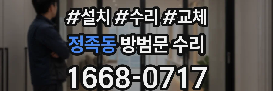 정족동 방범문 수리
