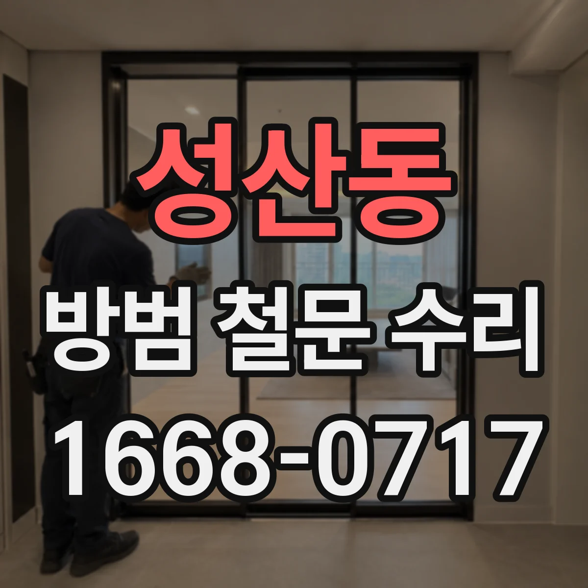 성산동 방범 철문 수리