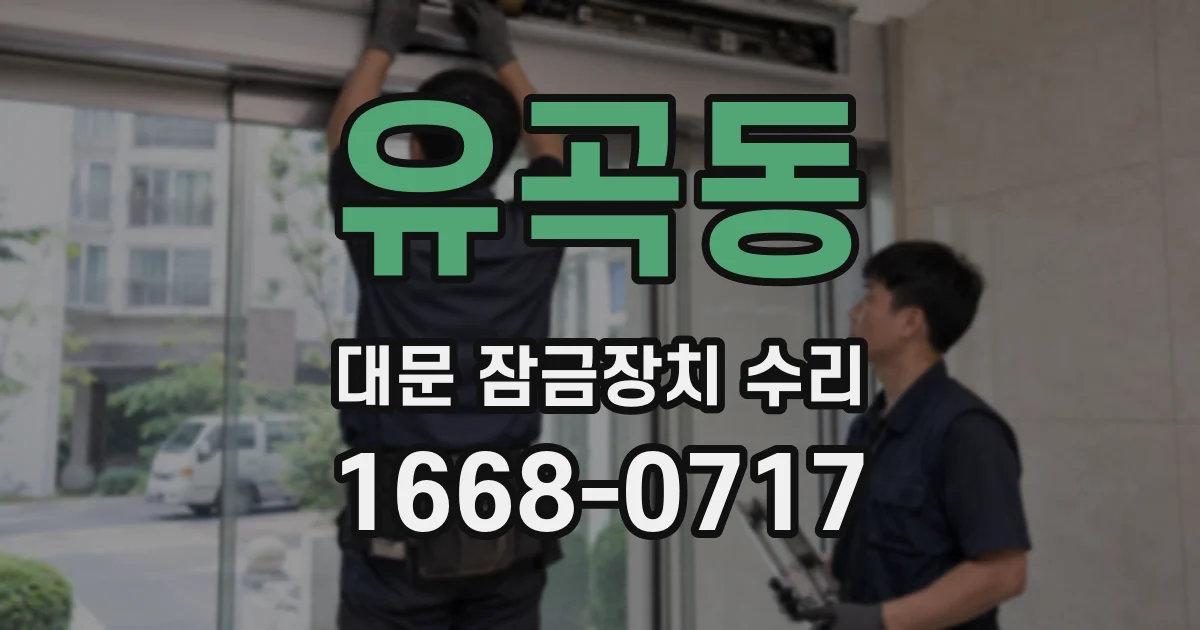 유곡동 대문 잠금장치 수리