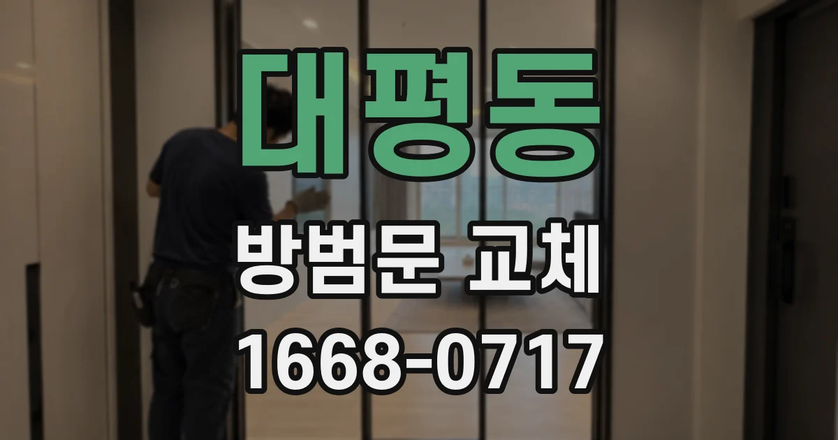대평동 방범문 교체