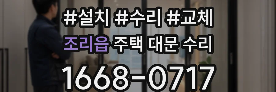 조리읍 주택 대문 수리