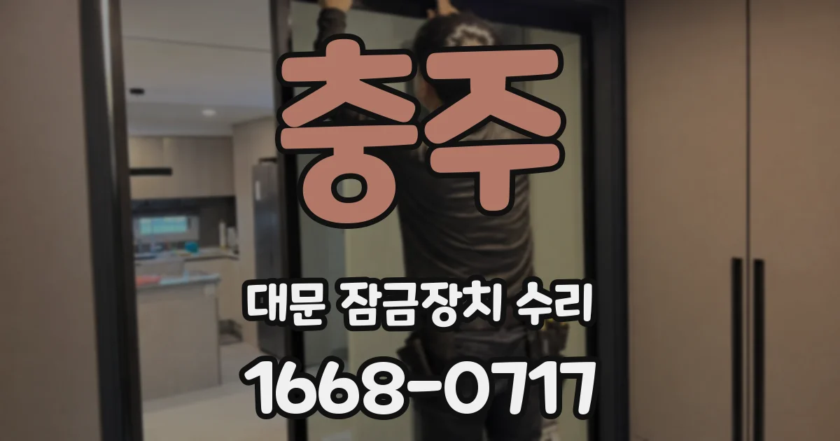 충주 대문 잠금장치 수리