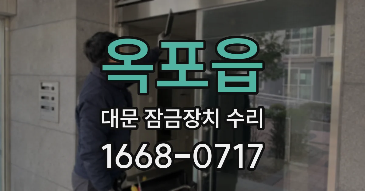 옥포읍 대문 잠금장치 수리