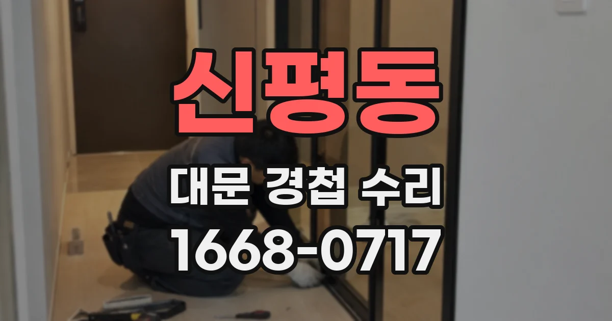 신평동 대문 경첩 수리