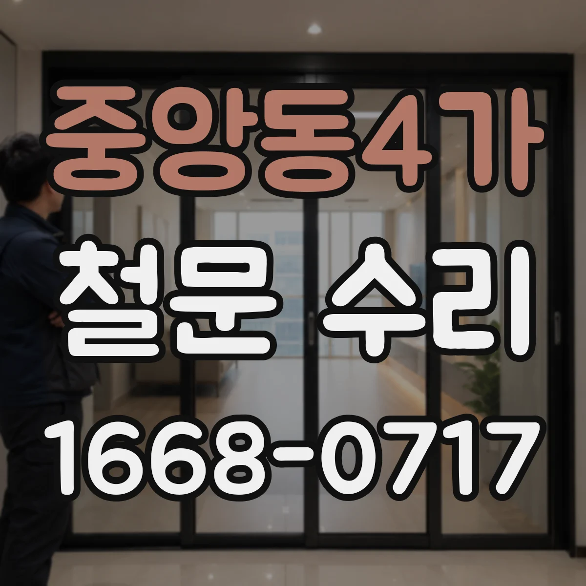 중앙동4가 철문 수리