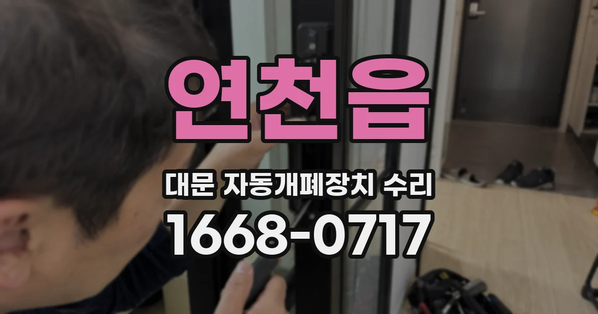연천읍 대문 자동개폐장치 수리
