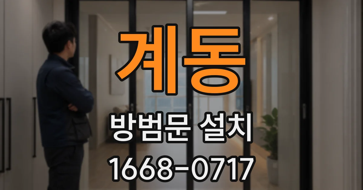 계동 방범문 설치