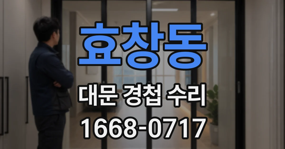 효창동 대문 경첩 수리