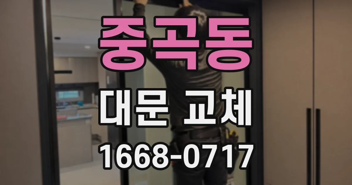 중곡동 대문 교체