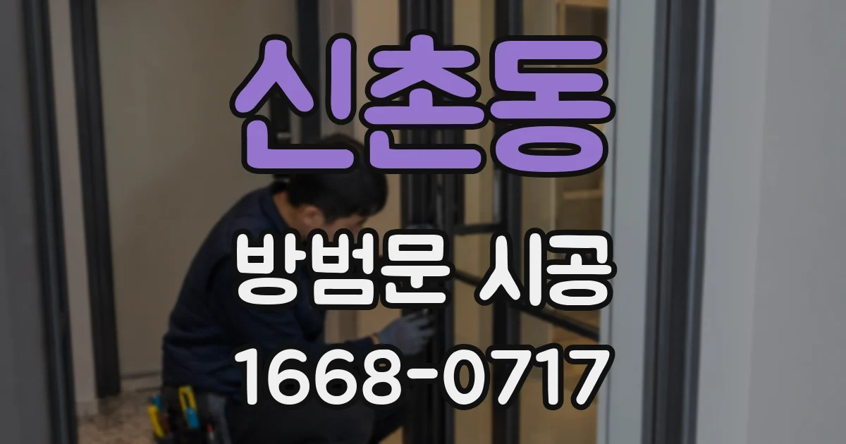 신촌동 방범문 시공