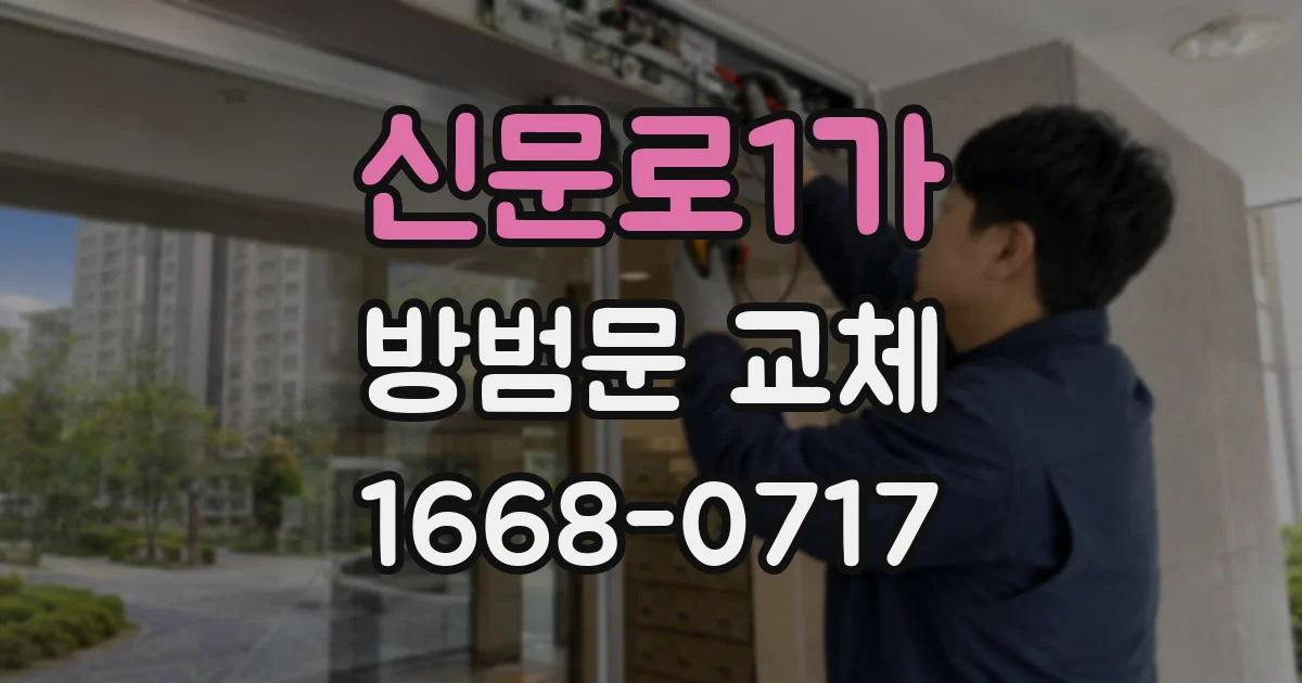 신문로1가 방범문 교체
