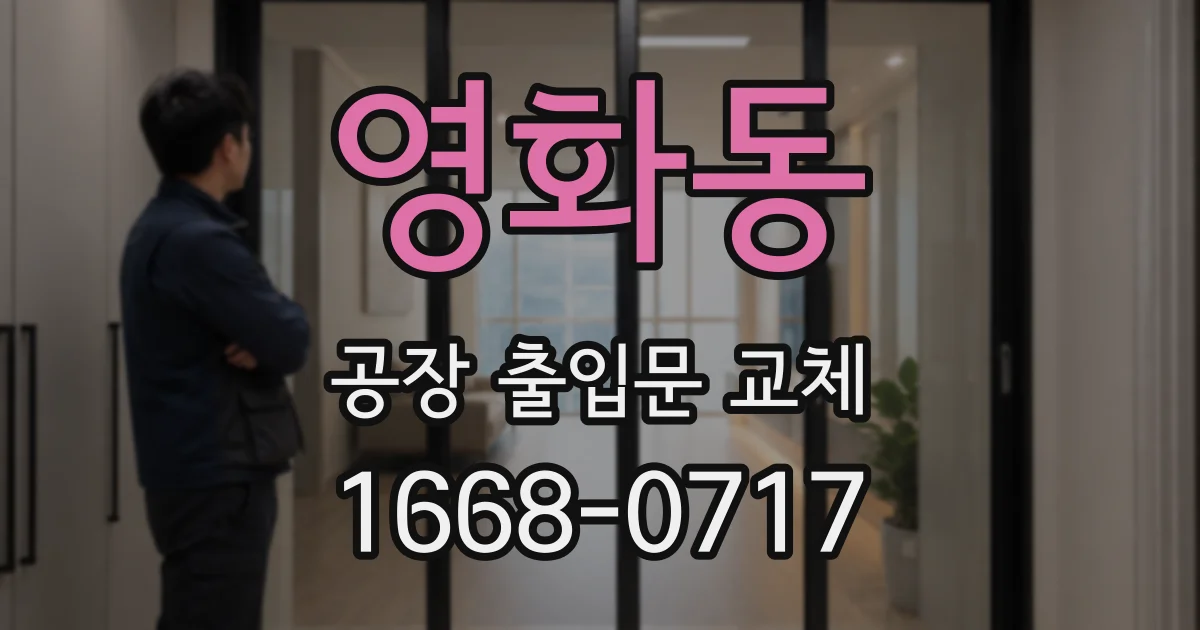 영화동 공장 출입문 교체