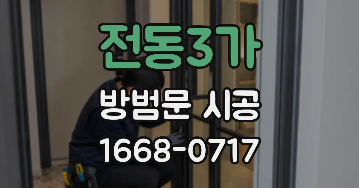 전동3가 방범문 시공