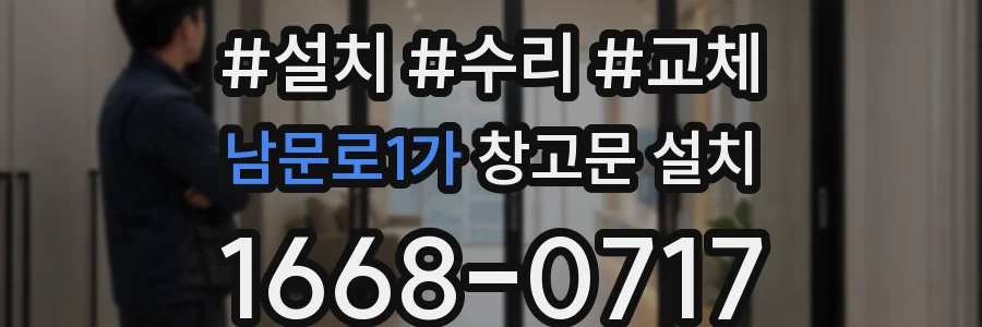남문로1가 창고문 설치