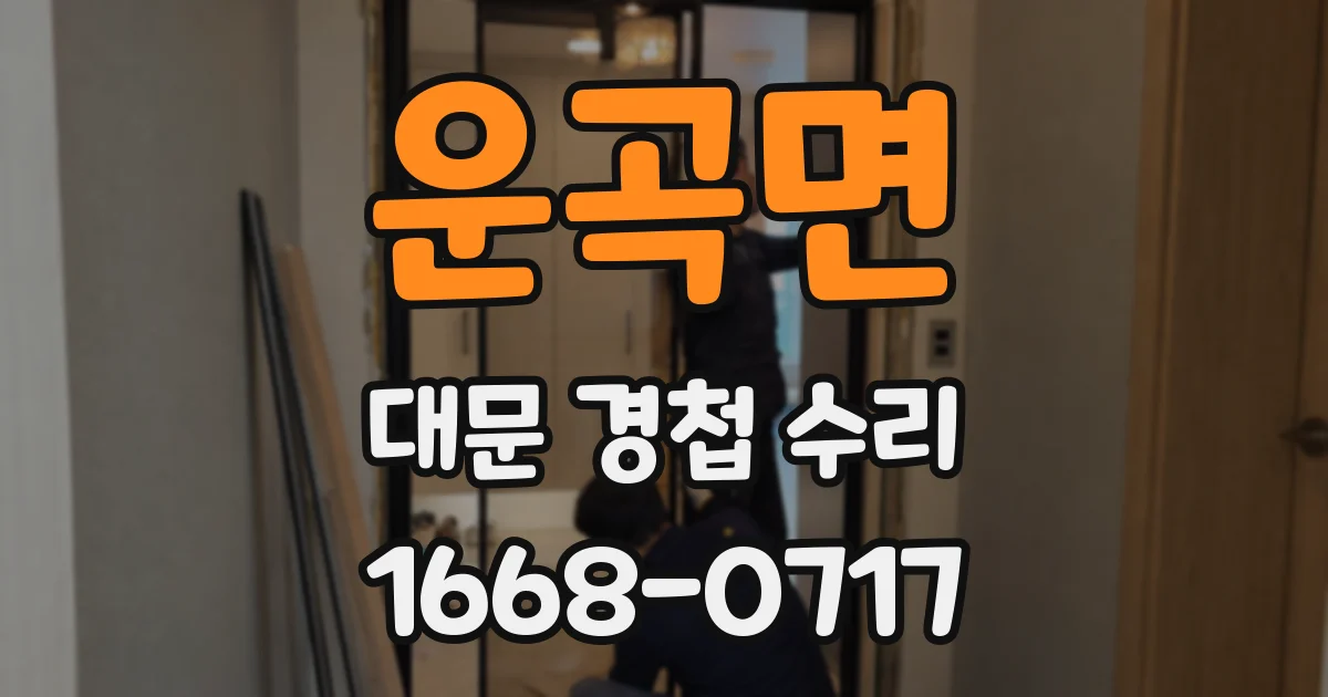 운곡면 대문 경첩 수리