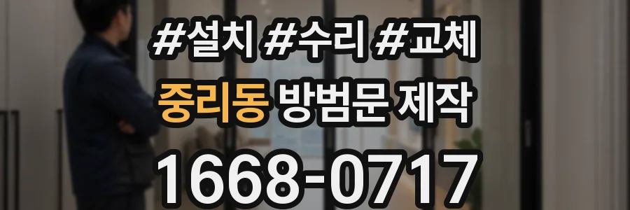 중리동 방범문 제작