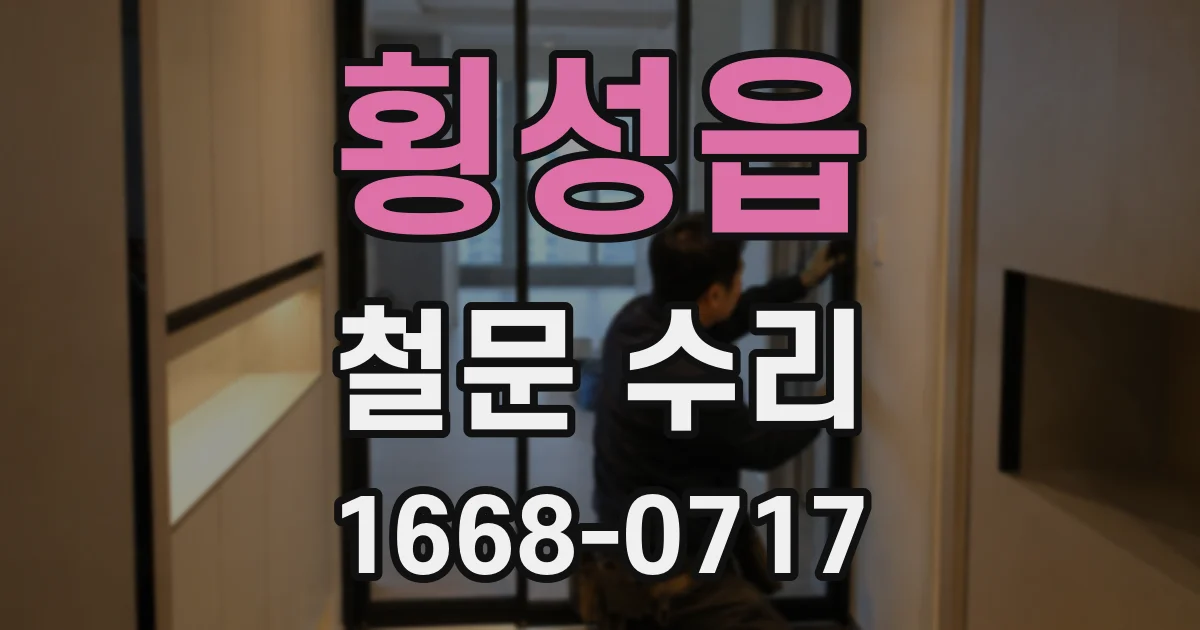 횡성읍 철문 수리